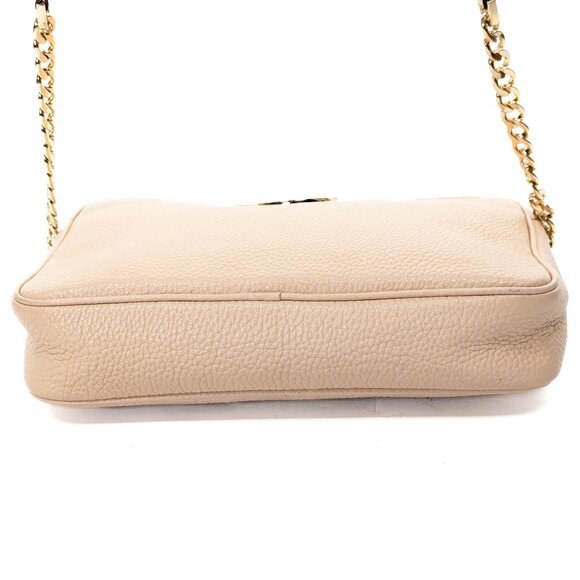 MICHAEL KORS MK Fulton Fawn Crossbody Leather Bag Tan - Picture 9 of 12